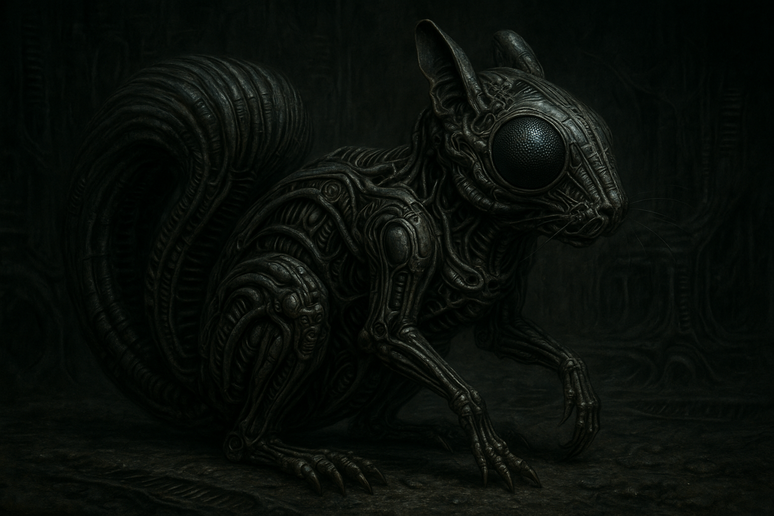 20250406_2153_Biomechanical Squirrel Eye_simple_compose_01jr6e34zbe3erxvdrjhp06vt8.png